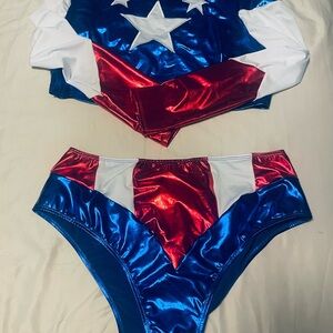 Forplay Red, Blue, and White Intimate Set